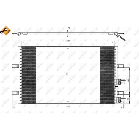 Condenseur, climatisation NRF 35846 FORD 1371571 1383318 1485358 6C1119710AB