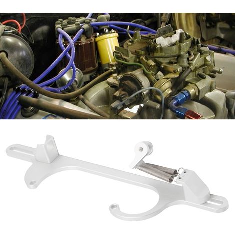 Support Câble Accélérateur - Aluminium Usiné - Réglable - Pour Carburateur Holley 4150 4160 - 1 Pièce (1/5)