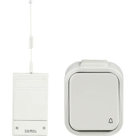 Ospel ZAMEL BSD-202 Timbre inalámbrico blanco alcance 200 m