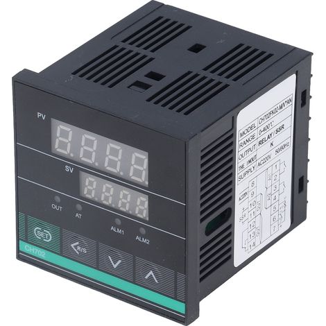 CH702FK02-MVxAN Intelligenter PID-Temperaturregler, Digitalthermostat Typ K, 220 V AC, Präziser Regler für Heizung und Kühlung. (1/5)