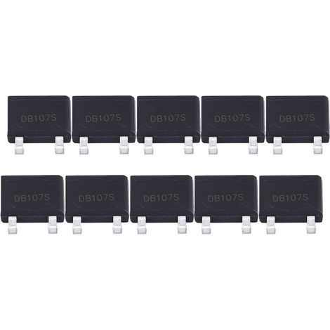 DB107S 1000V Brückengleichrichter, 10er-Packung, Brückendiode für Stromversorgung, Hochspannung 1KV, elektronisches Bauteil. (1/5)
