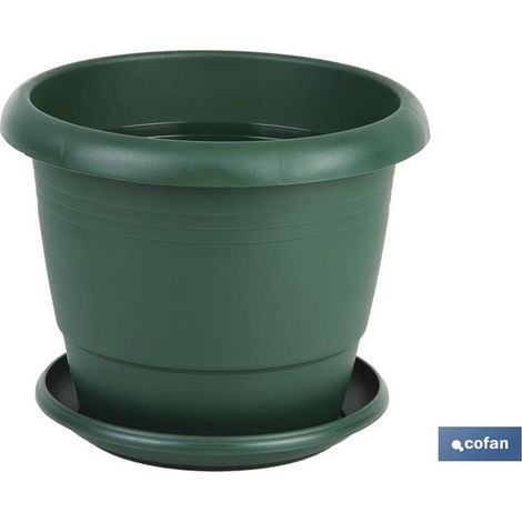 Grüner Topf Gardenia Modell 35x28,8+ Platte28 cm