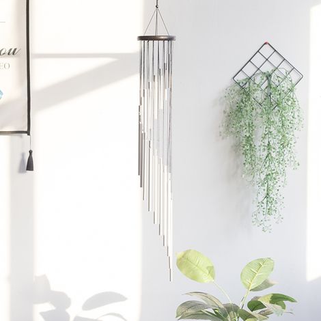 Carillon éolien d'extérieur, carillon éolien avec tube en alliage d'aluminium pour la décoration du jardin, de la maison, du porche, de la terrasse ou du balcon. (1/5)