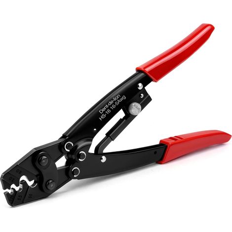 HS-16 1.25-16mm² Pince À Sertir Outil Fil De Coupe Terminal, Pince De Borne Cosses De Câble Coupeur (1/5)