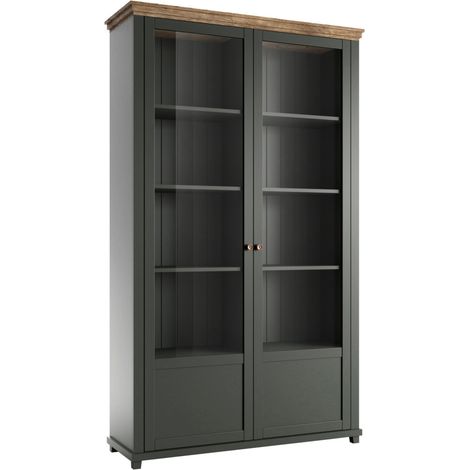 Credenza 2 ante Martin verde e marrone 200cm (1/5)