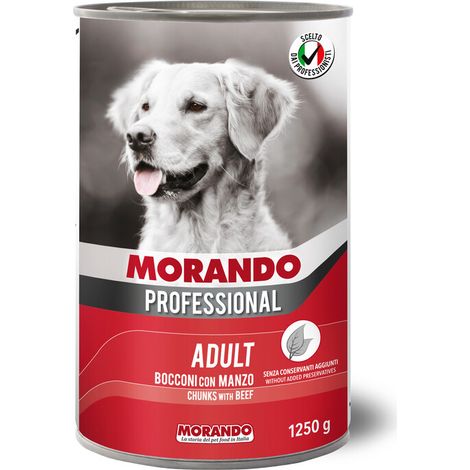 CIBO CANE MORANDO LATT 1250 G MANZO Q.TA 12