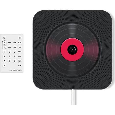 Lecteur CD portable Bluetooth compact pour voiture/voyage, audio domestique avec haut-parleur stéréo Walkman (UE), A (1/5)