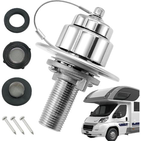 Conector de agua para autocaravanas - Conector de agua de repuesto  Accesorios de llenado y conexión para viajes al aire libre y comodidad en autocaravanas (1/5)