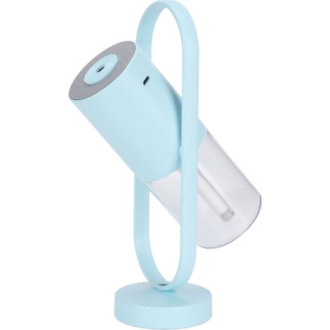 Humidificateur d'air portable mini ultra silencieux à brume froide pour chambre à coucher, avec 7 couleurs de lumière et rotation à 360°