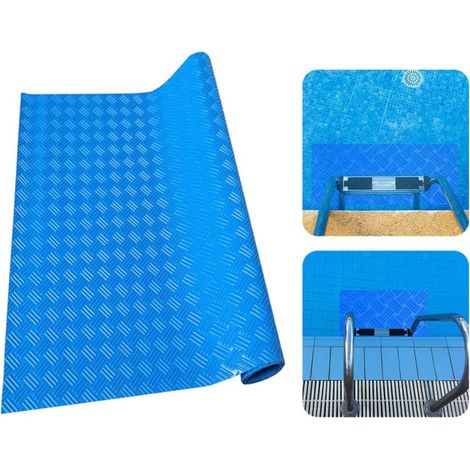 Anti-slip protective mat for swimming pool ladders, made of PVC, wear-resistant and waterproof (9040 cm) (1/5)