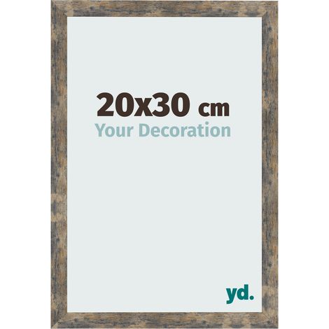 yd. - Cadre photo 20x30 - Bleu Or Melange - MDF - Bologna (1/5)