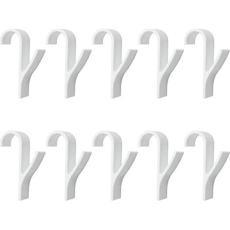 10 pièces Crochet Radiateur, Crochet pour Radiateurs plastique Blanc,Crochet radiateur sèche serviette, Accroche Serviette Salle de Bain, Crochet pour Salle de Bain, Cuisine(Blanc) (1/4)