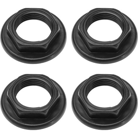 tuercas traseras de plástico de 3/4" BSP para grifo de lavabo, accesorios para grifos de lavabo de baño, tuercas traseras de brida redonda para mezcladores, herramientas para el hogar, color negro. (1/5)
