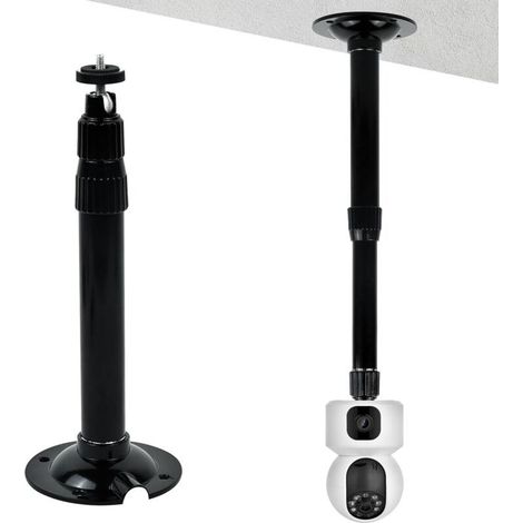 Support Montage Extensible Caméra Sécurité CCTV, Support Camera d'angle Surveillance Exterieur, Télescopique Réglable de 20 à 40cm, Montage Mural et Montage au Plafond, pour Cameras VidéOsurveillance (1/5)