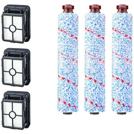 Pour Accessoires pour aspirateur eau et poussière Bissell CrossWave 3-en-1 C3 Pro 3555N, 3 brosses multi-surfaces 1868 + 3 filtres 1866, pour aspirateurs Bissell CrossWave 17132, 2225N, 2582N, 25821 e (1/5)