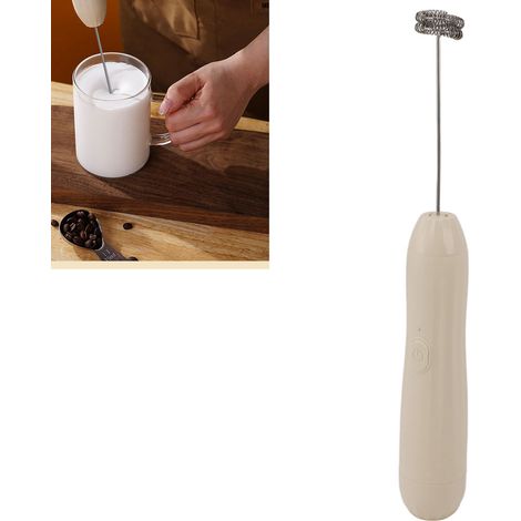 Mini mousseur à lait portatif pour le café, batteur à œufs électrique, mousseur à lait, mousseur à beurre rechargeable pour la pâtisserie maison (1/5)