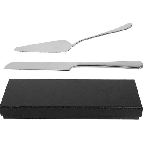 Set Tortenheber-Set aus Edelstahl, bestehend aus Tortenmesser und Spaten, für die Feiertage-23.50X2.30X0.20CM-Silver