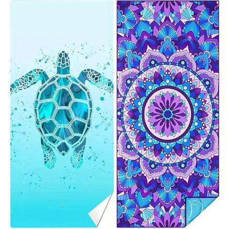 Serviette de plage en microfibre, serviette de bain anti-sable, serviette de plage à séchage rapide, serviettes de plage pour femmes, accessoires d'été, cadeau pour filles, 180 x 90 cm (1/5)
