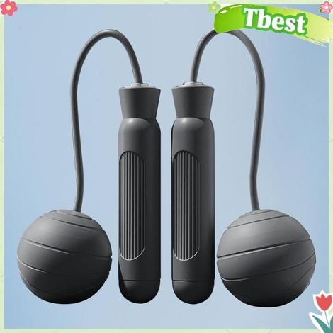 Tbest corde à sauter sans corde Corde à sauter Portable sans fil, fonctionnement silencieux, conception sport corde Noire (1/5)