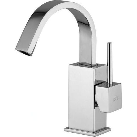 Paffoni bidet mitigeur avec bec pivotant Série Level LEA838CR Chromé - Laiton (1/2)