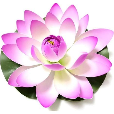 Plantes Étang Artificiel Lotus Simulation Nénuphar Fleur Étang Décoration Lotus Réaliste Pour Étang Piscine D'eau Décoration Violet (1/3)