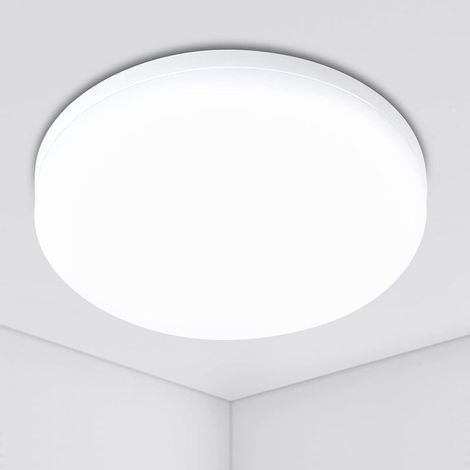 Plafonnier LED 36W Rond Plafonnier 4250LM Luminaire Plafonnier 4500K Lampe de Plafond Lampe Salon Plafond pour Chambre, Cuisine, Salle à Manger, Porche, Diamètre 27cm [Classe énergétique E] (1/5)