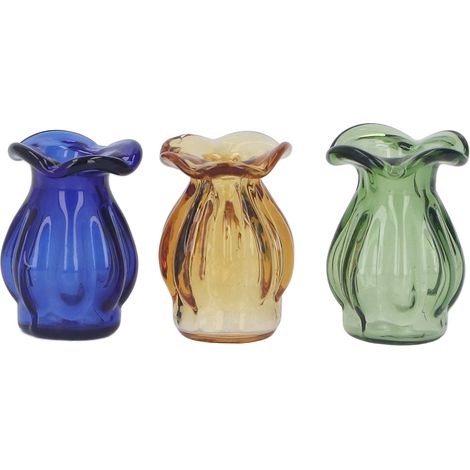 3 pièces Mini Vase en Verre pour Maison de Poupée, Décoration Paysage Miniature, Accessoire DIY Type A (1/5)