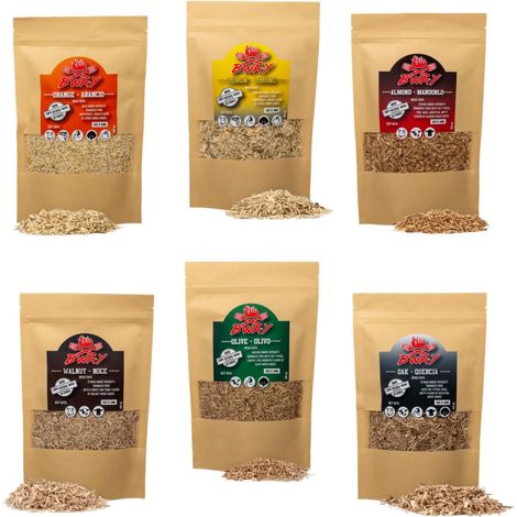 Sciure de Bois pour Fumage a Froid Saveur Olivier, Oranger, Amandier, Citronnier, Noyer et Chêne compatible avec un Fumoir à Froid (1/5)