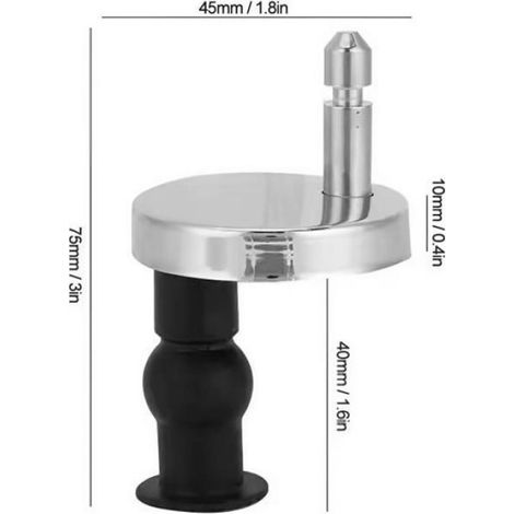 Lot de 2 Kit Fixation Abattant WC Universel, Boulons Charnières Vis Expansion pour Couvercle de Toilette (1/4)