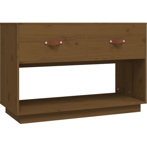 Mobile TV multimediale scaffale per televisione televisore buffet sala da pranzo soggiorno camera da letto miele 90 x 40 x 60 cm legno di pino massiccio marrone 020027726