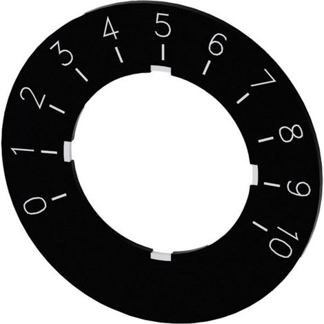 Siemens 3SU1900-0BG16-0SA0 3SU19000BG160SA0 Bezeichnungsschild rund (Ø) 40 mm 0-10 Schwarz, Weiß 10 (1/3)