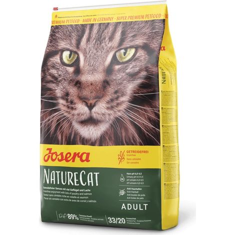 Josera Naturecat Getreidefreies Trockenfutter für Katzen, Huhn & Lachs, 10 kg