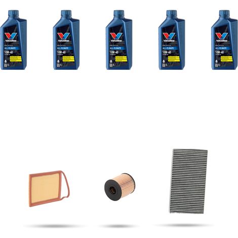 Kit tagliando 3 FILTRI e 5L OLIO compatibile con Citroen C5 1.8 16v 92kw dal 2005 (1/5)
