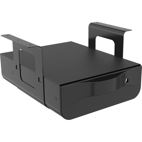 Tiroir verrouillable pour sous-bureau - Noir (1/4)