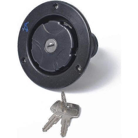 Trappe de remplissage d'eau par gravité avec verrouillage, pour camping-car ou caravane, noire, montres (1/4)