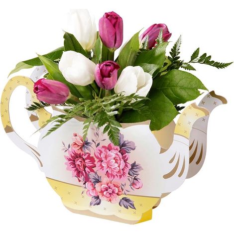 Vase Carton en Forme de théière (1/2)