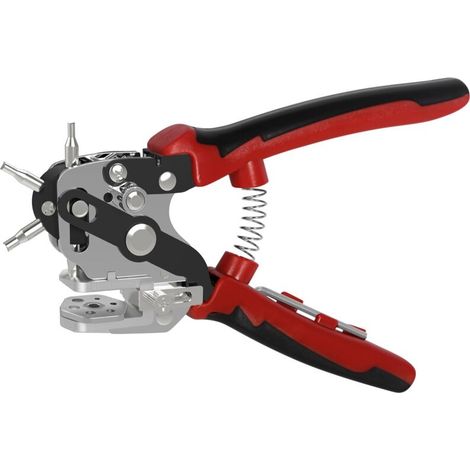 Pince à perforer le cuir avec disque rotatif équilibré pour bracelets de montre et autres outils de perçage.