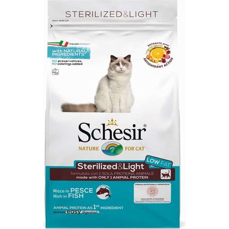 Schesir Cat Sterilized & Light Pesce - Schesir Cat Sterilized & Light Pesce - Sacco Da 1,5 Kg