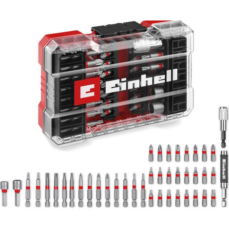 Einhell Set M-CASE Coffret de 42 embouts de vissage (embouts S2 de 25 mm, embouts S2 de 50 mm, support magnétique, clé à douille, support d'embouts à changement rapide) (1/5)