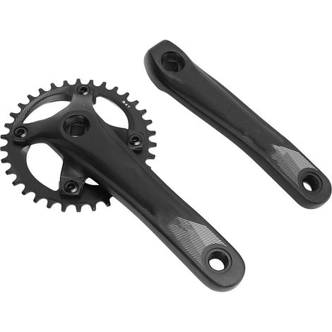 Bolany Pédalier Vélo Simple 34T 104 BCD Compatible 7-12 Vitesses pour Bras de Manivelle Carré (1/5)