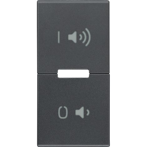 VIMAR - R20531.24 Tasto 1M simboli ON/OFF volume grigio