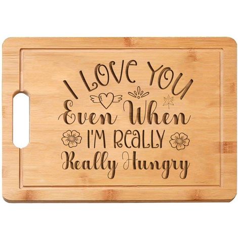 Planche bambou message Saint-Valentin – Idée cadeau romantique pour couple (1/5)
