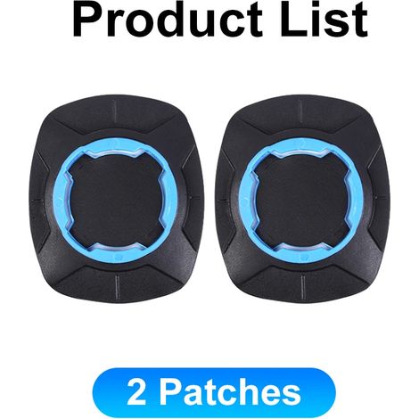 Support de téléphone QUAD-LOCK pour moto et vélo, support de téléphone rotatif à 360°, support de navigation, fixation de sécurité, 2 pièces, patch bleu (1/5)