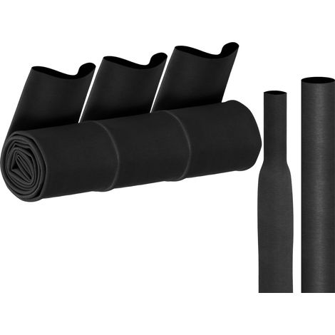 3Pcs 1M 50mm Dia Gaine Thermorétractable Canne à Pêche Noir Givré (1/5)