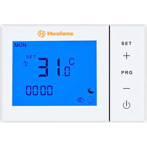 Thermostat numérique à batterie pour chaudière à gaz 2 fils, thermostat mural programmable 7 jours, écran LCD, installation facile (piles exclues, pas de WiFi) (1/5)