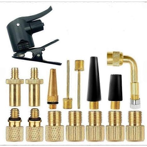Fahrradventil-Adapterset, SV AV DV Fahrradventil-Verteileradapter, Fahrradpumpe