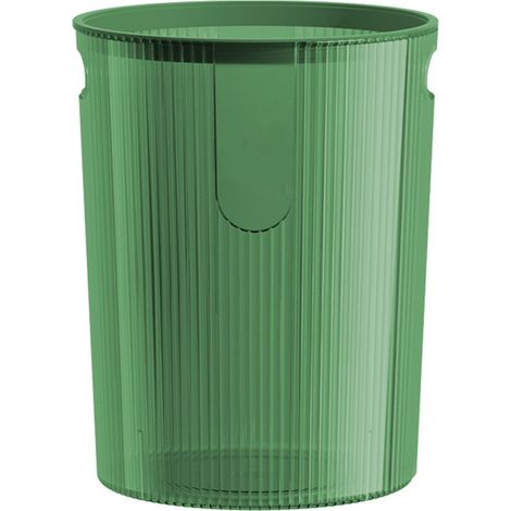 Poubelle avec anneau de pression, poubelle en plastique, bac à déchets pour salle de bain, cuisine, chambre, bureau (1/4)