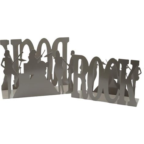 Zeitschriftenständer aus Metall Rock 1-2 Taubengrau cm35x12h24