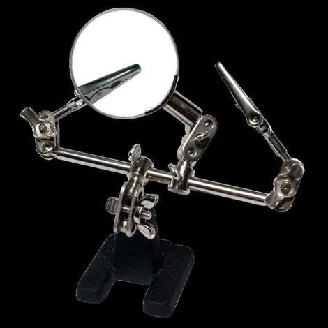 LogiLink WZ0034 Lupa con Base Pesada Negra 46 mm