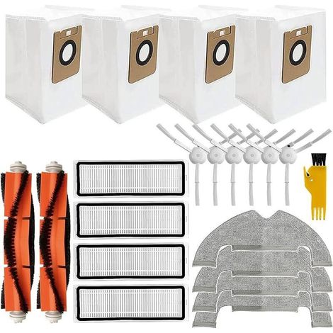 Zubehörset für Staubsaugerroboter, kompatibel mit Dreame L10plus/Z10pro/D10PLUS, Ersatzteile für die Reinigung, Ersatzfilter-Wischbürsten-Set (Kunststoff) (1/5)